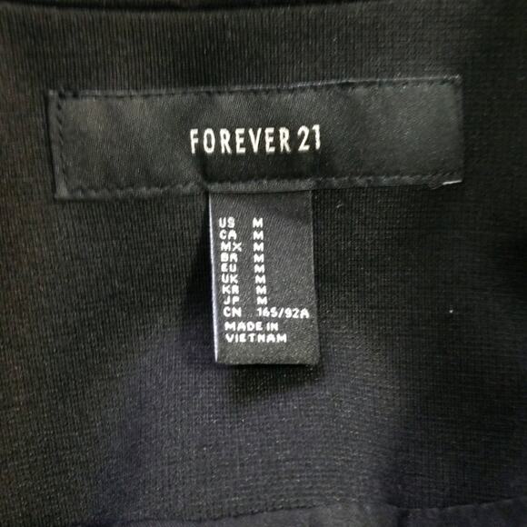 Forever 21 black silver button blazer jacket M - Picture 9 of 10